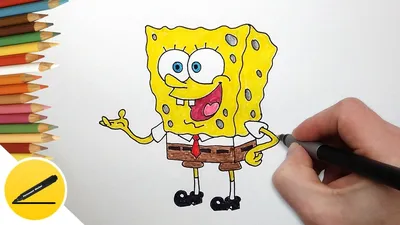 How to Draw SpongeBob | How to learn how to draw SpongeBob | Drawing step  by step with your hands - YouTube
