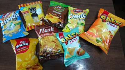 Коллекция упаковок от чипсов | Пикабу