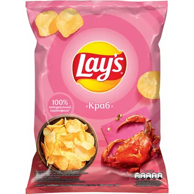 Чипсы «Lay's» краб, 140 г купить в Минске: недорого в интернет-магазине  Едоставка