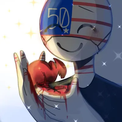 Countryhumans America\" Postcard by splendidshit | Redbubble