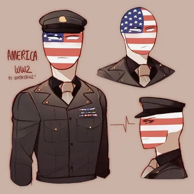 Countryhuman's America Ranbow - Illustrations ART street