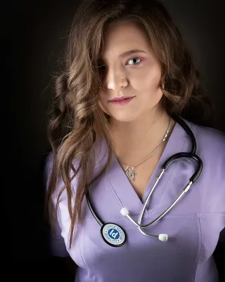 Фотографии девушка Латекс униформе белом фоне медсестры 6750x4500