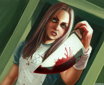 Девушки с ножом - красивые фото