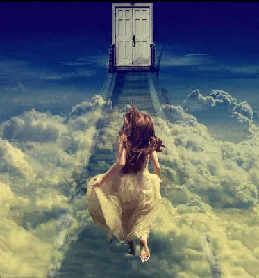 Картинки девушка уходящая в небо (63 фото) » Картинки и статусы про  окружающий мир вокруг