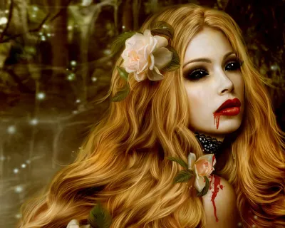 Девушка вампир в стиле поп Ручная роспись европейских и американских девушек  вампир Длинные волосы PNG , Девушка вампир в стиле поп, вампир, стиле PNG  картинки и пнг PSD рисунок для бесплатной загрузки