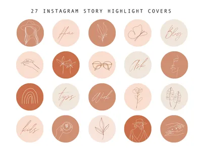 Дизайн Instagram: аватарка и 10 хайлайтс-иконок для аккаунта мастера по  наращиванию волос — Teletype