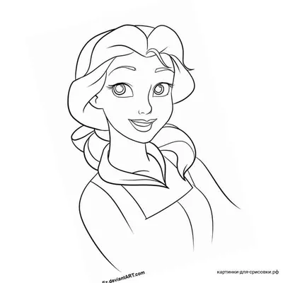 Рисунки диснеевских принцесс для срисовки (70 фото) ✏