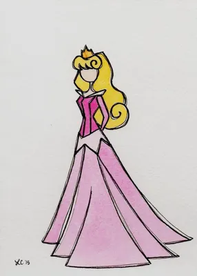 Рисунки для срисовки принцессы Диснея легкие - 50 фото