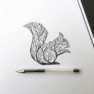 Простые рисунки ручкой для срисовки - 25 фото