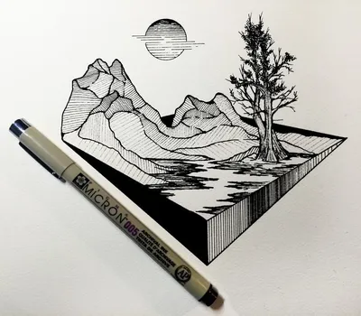 Рисунки ручкой для срисовки (51 лучших фото)