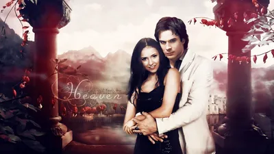 Фото Vampire Diaries - Damon and Elena by ~Stapic / Дневники Вампира -  Деймон и Елена