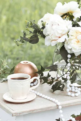 Доброе утро завтрак пожелания кофе чай цветы | Coffee flower, Flower art,  Wallpaper nature flowers