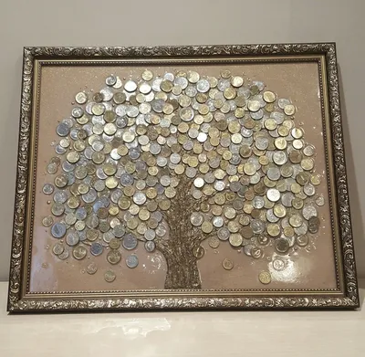 Денежное дерево - мощный символ в Фен-шуй для привлечения материальных  благ, изобилия и энергии денег в Ваш дом. … | Монетное искусство, Монетные  поделки, Поделки