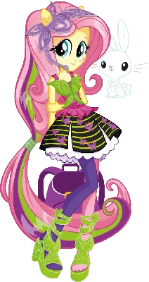 Кукла 'Флаттершай' (Fluttershy), из серии 'Игры Дружбы', My Little Pony  Equestria Girls (Девушки Эквестрии), Hasbro [B2017]