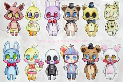 Картинки для срисовки fnaf (30 шт)