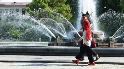 В барнаульском парке «Центральный» проверили работу нового фонтана