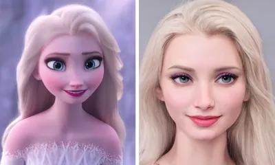 10 героев из мультфильмов Disney с более реалистичными лицами »  BigPicture.ru