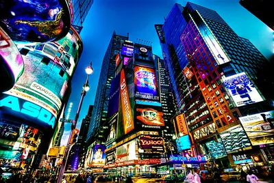 Обои Города Нью-Йорк (США), обои для рабочего стола, фотографии города, нью,  йорк, сша, 45th, street, night, times, square, manhattan, new, york, nyc,  ночь, нью-йорк, огни Обои для рабочего стола, скачать обои картинки