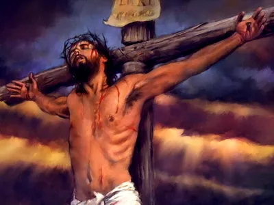 Иисус Христос в свете солнца Стоковое Изображение - изображение  насчитывающей знаменитость, церковь: 187457419
