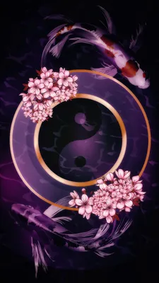 инь янь для лп | Cute couple art, Heart wallpaper, Wallpaper