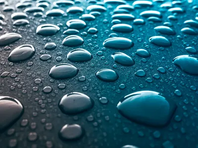 современный фон капли воды на стекле Stock Photo | Adobe Stock