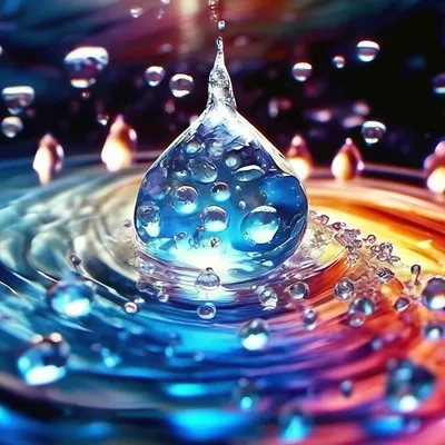 Капли воды на тропических цветах, …» — создано в Шедевруме
