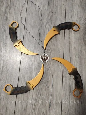 How to make KARAMBIT GOLD Standoff 2. KARAMBIT made of wood with your own  hands. Standoff 2 DIY - YouTube