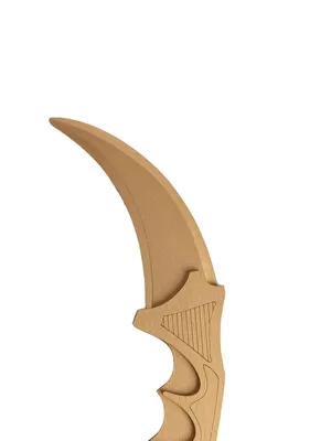 Нож деревянный Стендоф 2 Керамбит Золото. Standoff 2 Karambit Gold №948073  - купить в Украине на Crafta.ua