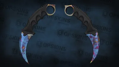 Karambit Керамбит CS GO Нож керамбит CS:GO Мраморный градиент, деревянный