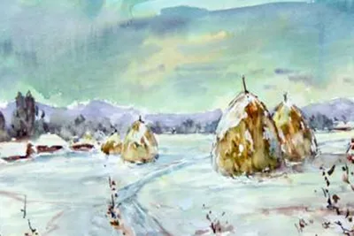 Белое очарование: зима является одной из любимых тем художников Алматы