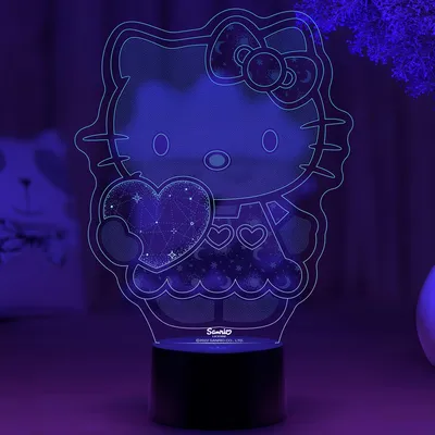 3д ночник - Китти диджей - Hello Kitty - купить по выгодной цене | Ночники  Art-Lamps