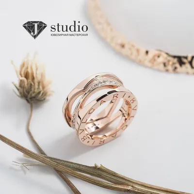 Обручальные кольца Love Rose Gold 585 с бриллиантами • Hotchkis Jewelry