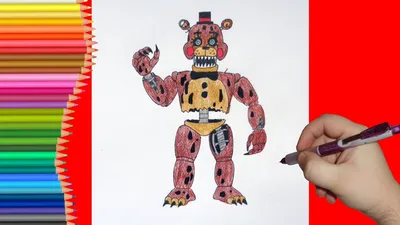 Кошмарный Фредди мягкая игрушка брелок 15 см из компьютерной игры Пять  ночей с Фредди FNAF Five Nights at Freddy's