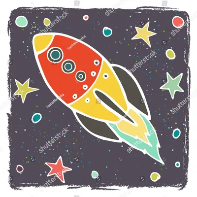 Нарисованные рукой элементы космоса вектора: космонавт, спутники, ракета  Иллюстрация вектора - иллюстрации насчитывающей конструкция, космонавт:  109178678