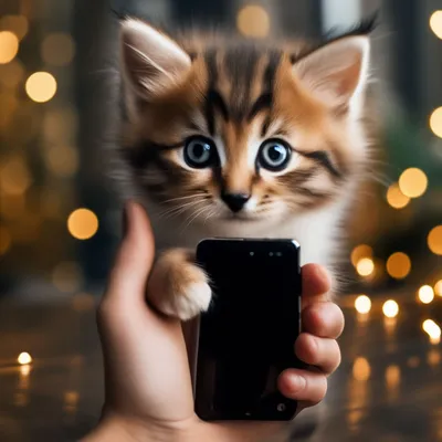 Чехол для карты или пропуска «Котенок просит есть» на телефон — купить  картхолдер в Case Place