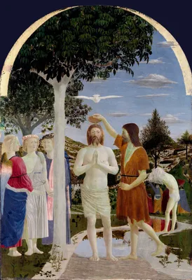 Крещение Христа: картина Пьеро делла Франческа с описанием | Артхив