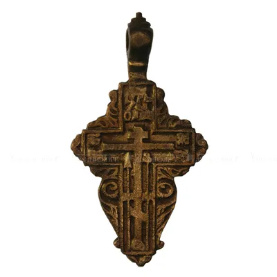 Крест Нательный «Семистрельная» серебро КР 033 с - Нилова Пустынь