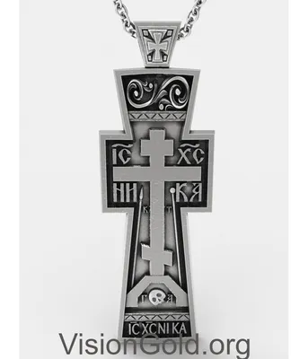 Spoo-Design | Распятие в стиле барокко или крест Иисуса с венчиком |  подвеска из серебра 925 пробы