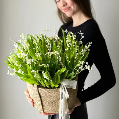 Ландыши в корзине - купить в Москве | Flowerna