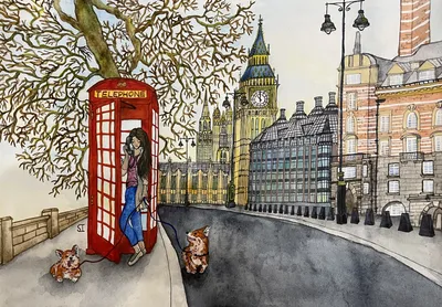 Рисунки достопримечательности лондона для срисовки - 58 фото