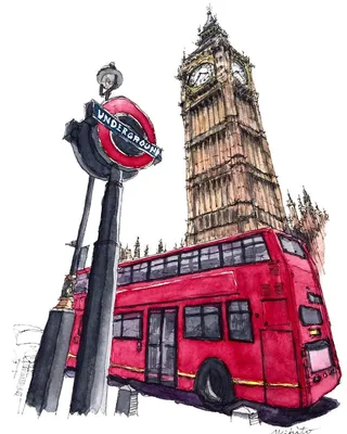 Рисунок лондона карандашом самый легкий (44 фото) » Рисунки для срисовки и  не только