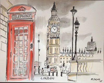 Рисунки Лондона карандашом для срисовки - 49 фото