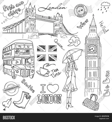 Лондон рисунок карандашом легкий (45 фото) » Рисунки для срисовки и не  только