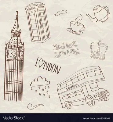 Лондон зарисовки карандашом - 75 фото