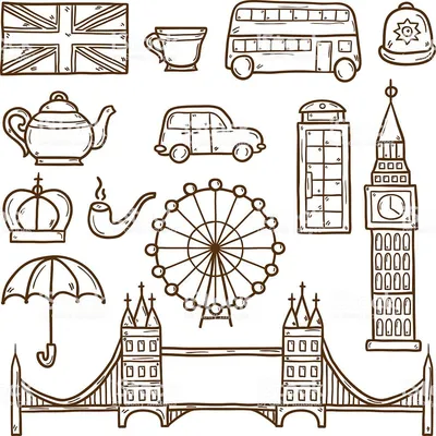 Вектор нарисованный вручную Лондон Иллюстрация вектора - иллюстрации  насчитывающей город, место: 79197346