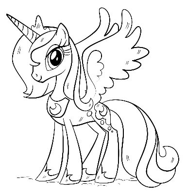 How to draw Princess Luna my little pony, Как нарисовать пони Принцесса Луна,  дружба это чудо - YouTube