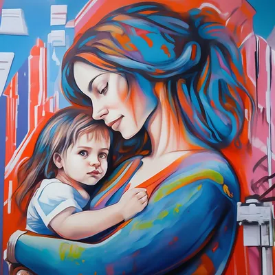 Вышитая картина Мать и дитя Арт. 8018-1 - купить по выгодной цене | Клубок  Желаний