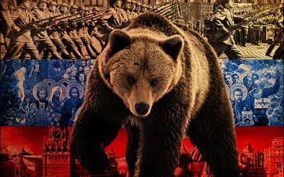 Магнит с медведем \"Россия вперед!\" 9х7,5см купить в 55опторг (АВ40793) по  цене 68.75 руб.
