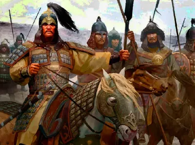 Монгольский воин редакционное изображение. изображение насчитывающей сложно  - 184387350