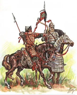 Монгольский знатный воин, XII век — Каропка.ру — стендовые модели, военная  миниатюра